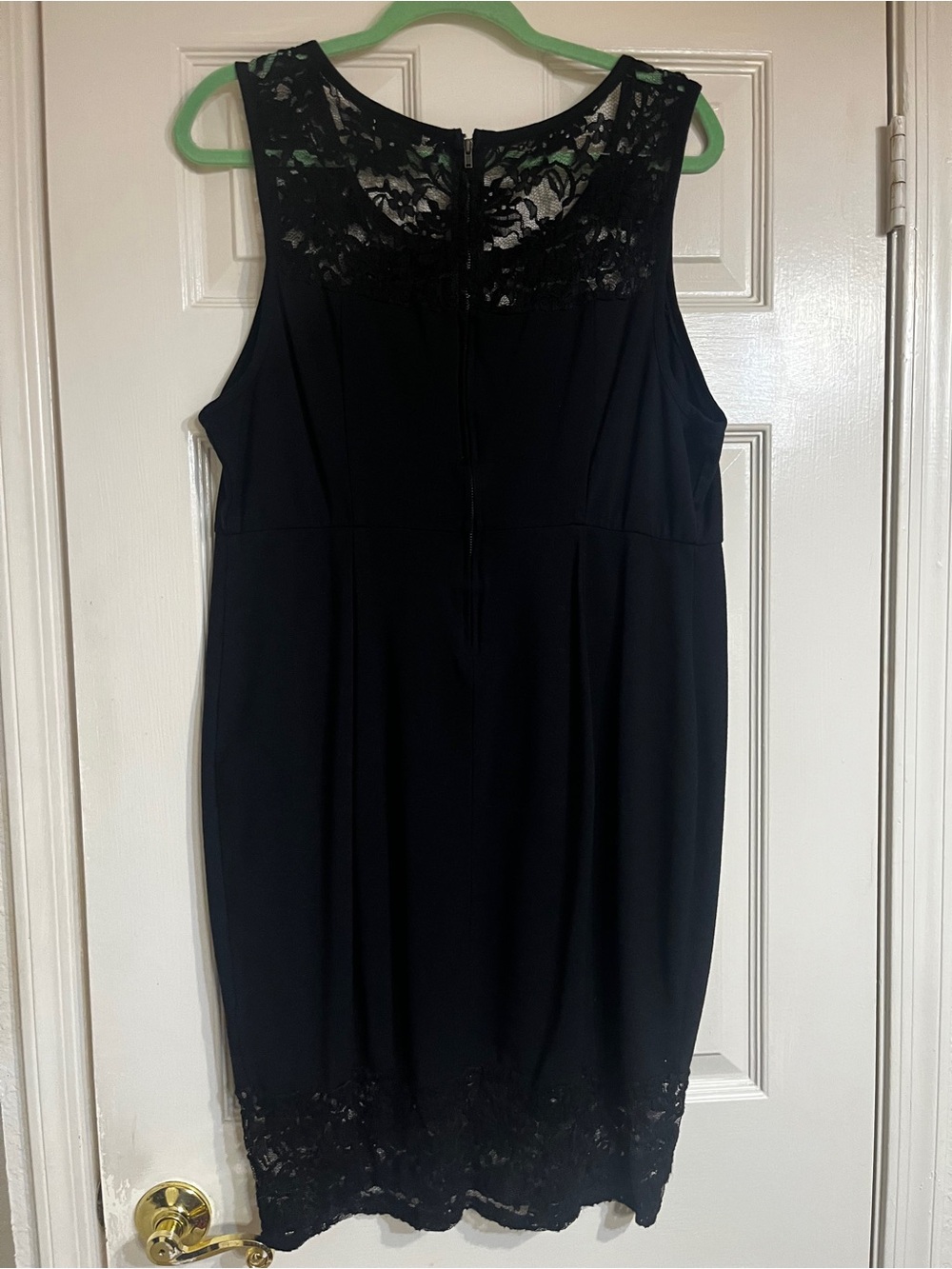 torrid Black Lace-Yoke Sleeveless Sheath Dress